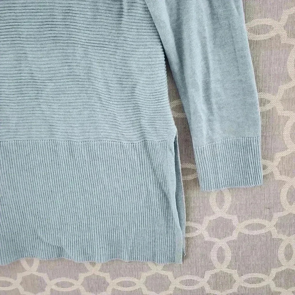 Adrienne Vittadini Baby Blue Cowl neck Pullover Sweater Women's M - Picture 4 of 8